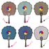ATTY Factory Lotus Leaf-Shaped Traditional Korean Fan (Medium) – Handcrafted Hanji Fan with Taegeuk Pattern and Traditional Knot